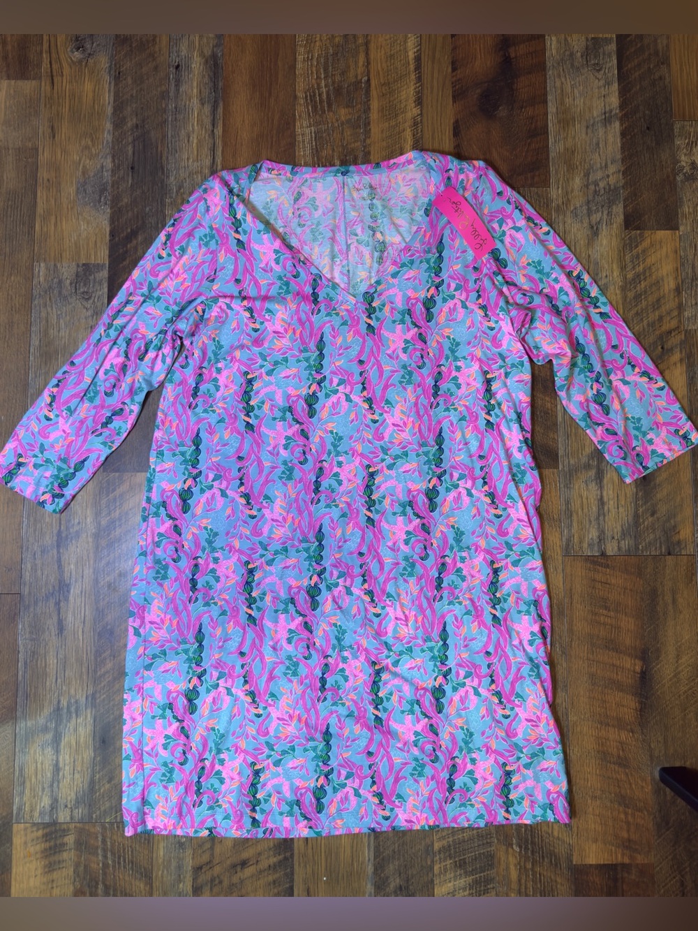 Lilly Pulitzer Tessa Dress Multi Seaweed Samba size XL New with tags